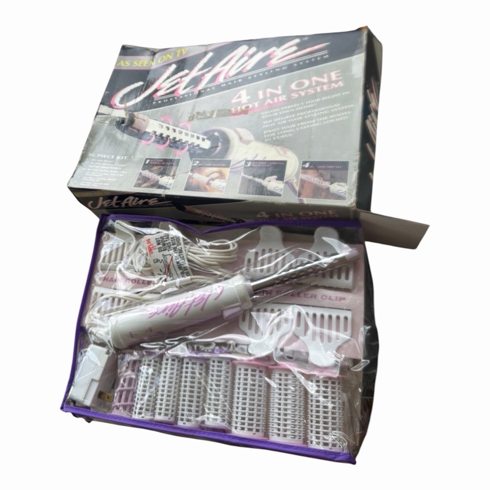 Jet Aire 4 in 1 Hot Air Hair Styling System 36 Piece Curling Iron